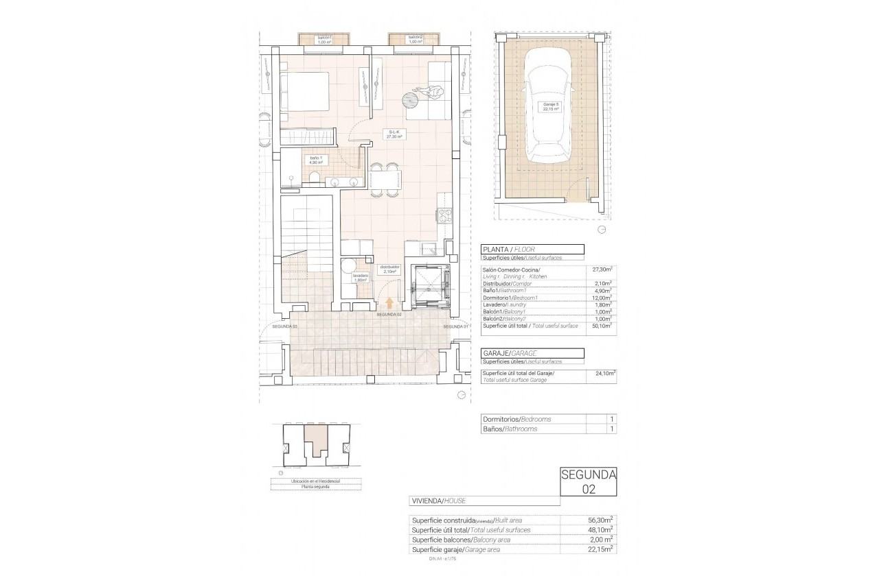 Nieuwbouw Woningen - Apartment - Hondón de las Nieves