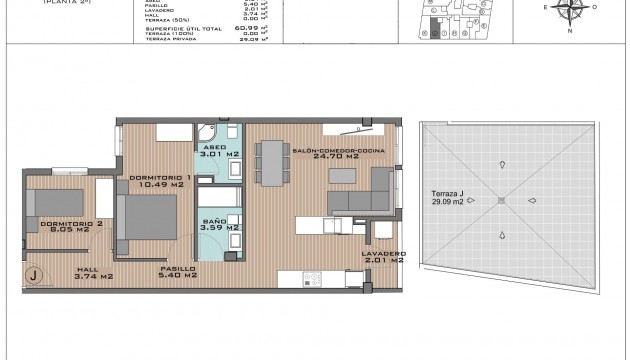Nybyggnation - Lägenhet - Algorfa - Pueblo