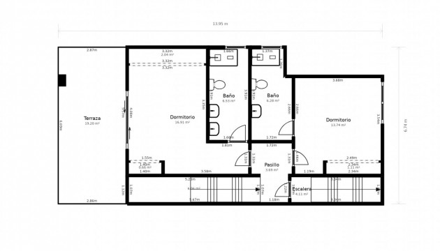 Videresalg - Semi Detached Villa - Ciudad Quesada