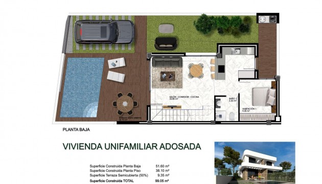 Nybyggnation - Fristående Villa - Los Montesinos