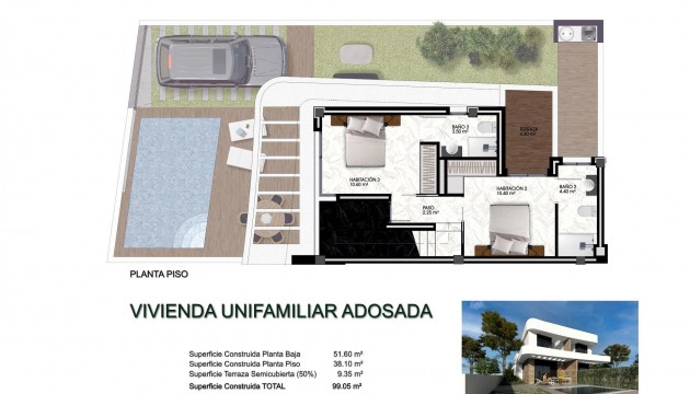 Nybyggnation - Fristående Villa - Los Montesinos