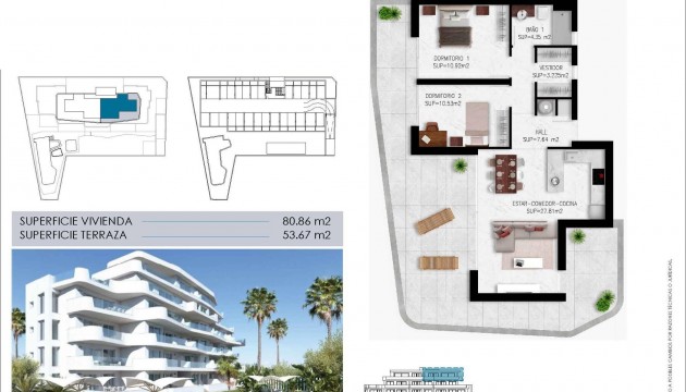 New Build - Apartment - Pilar de la Horadada - Mil Palmeras