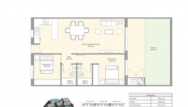 New Build - Apartment - Finestrat - Puig Campana Golf