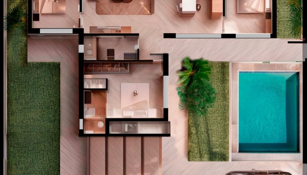 Nybyggnation - Fristående Villa - Torre Pacheco - Roldán
