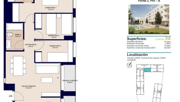 Nieuwbouw Woningen - Apartment - Alicante - San Agustín