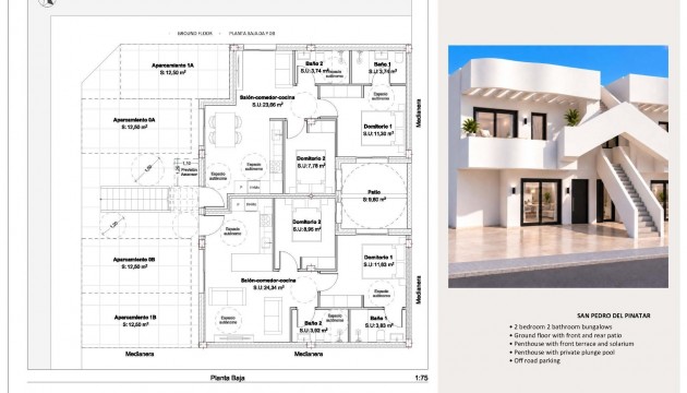 Nybygg - Bungalow - San Pedro del Pinatar - Los Peñascos